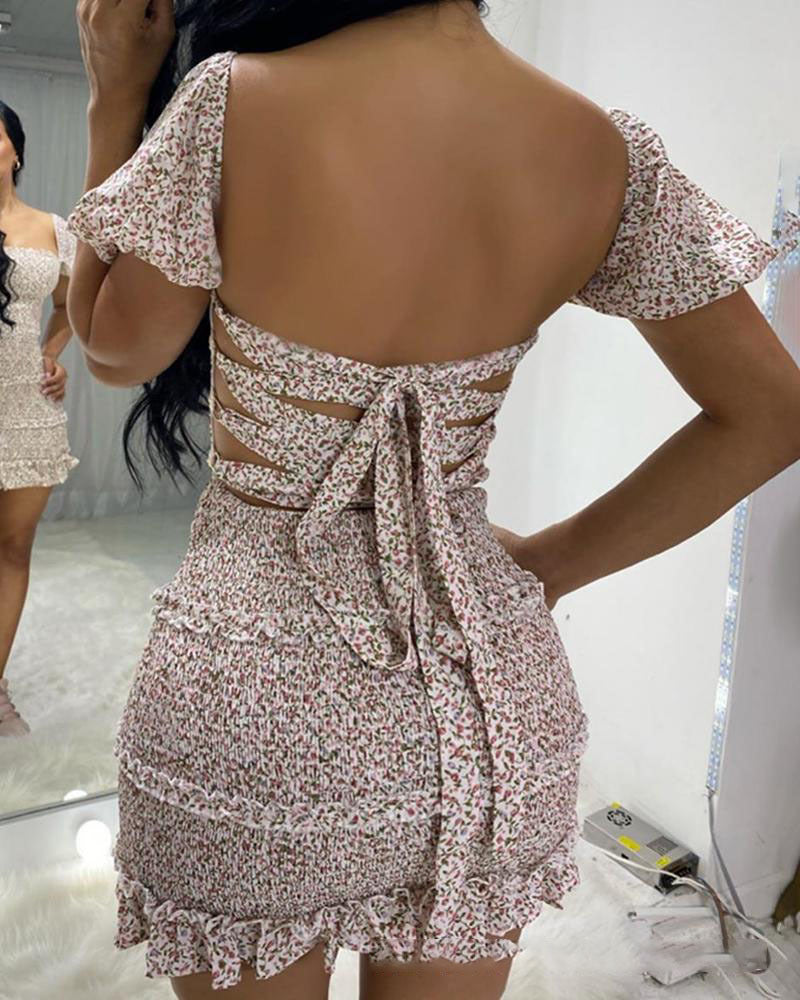 Robe Florale courte & cintrée