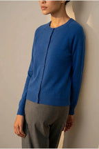 Evelyn | Women's Merino Wool Long Sleeve Knit Jumper Cardigan — variant_front