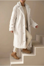Doris | Women's Oversized Teddy Long Coat — variant_front