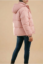 Grace | Women's Hooded Puffer Winter Jacket Zip-Up Padded Coat — variant_front