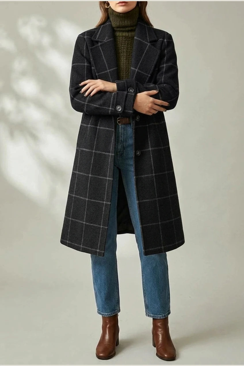 Oxford | Wool Check Coat — variant_front
