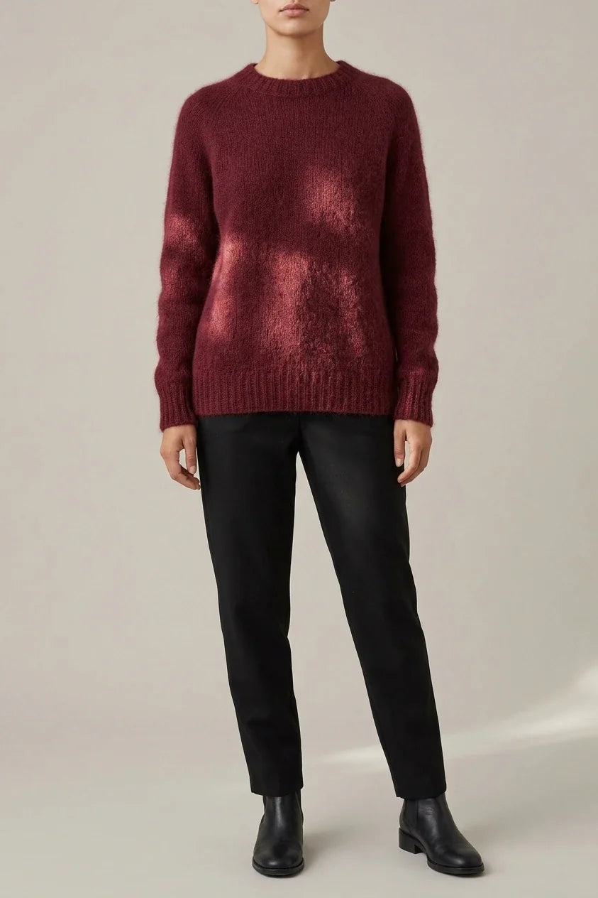 Women'S Elegant French Style Round Neck Sweater, Suitable for Spring/Autumn — variant_front