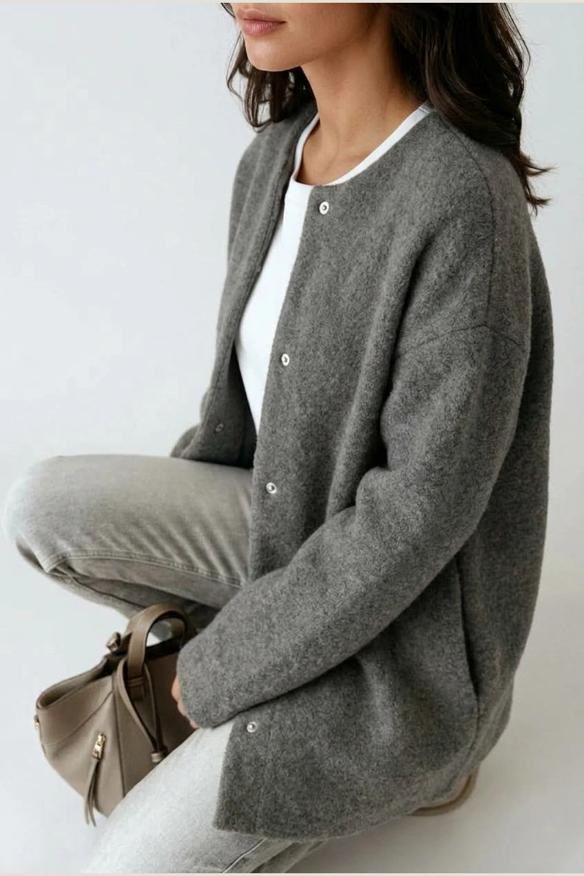 Elena | Wool Blend with Button Closure — variant_front