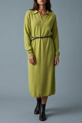Dress Women - Knitted Jumper Dress with Polo Neck — variant_front