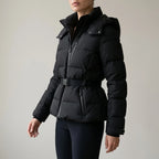 Charlotte | Women's Belted Puffer Jacket — variant_front