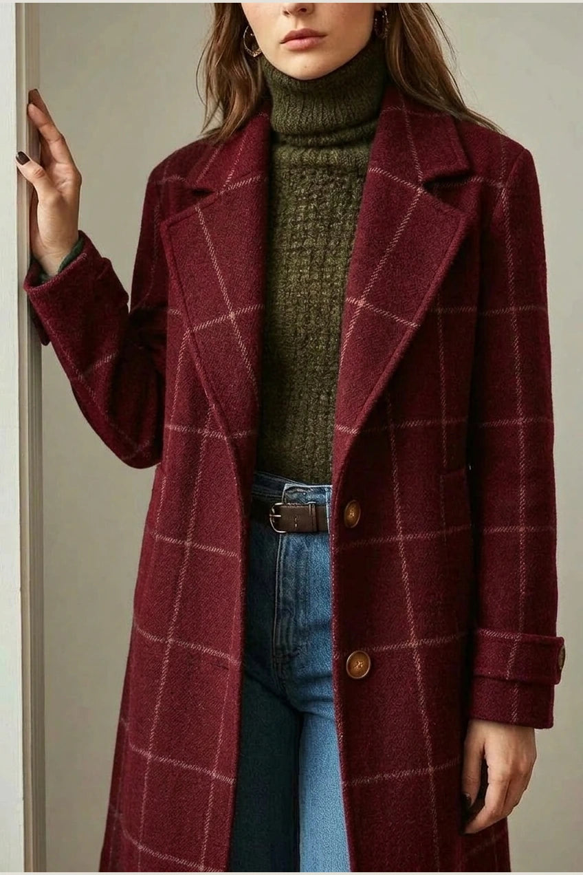 Oxford | Wool Check Coat — variant_front