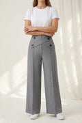 Casual Suit Pants Two-Piece Set – Straight-Leg Work Trousers
