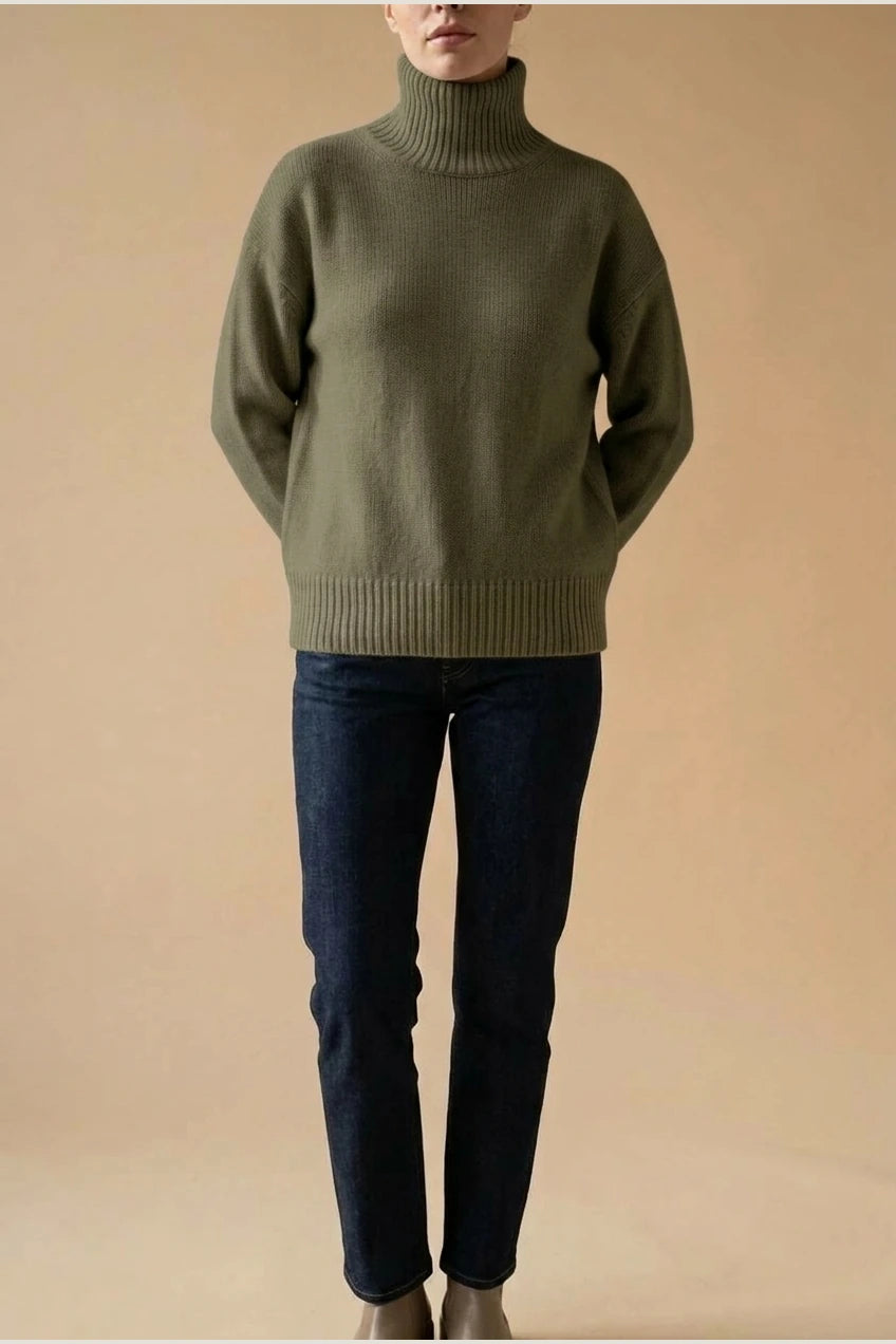 AMELIA SOFT KNIT ROLL NECK JUMPER — variant_front