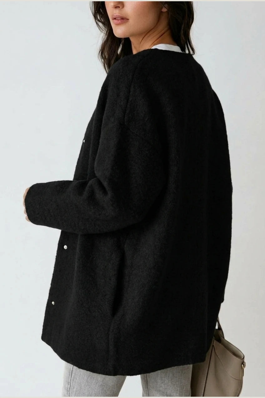 Elena | Wool Blend with Button Closure — variant_front