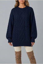 Montarello Women's Jumper Dress Cable Knit Oversized — variant_front