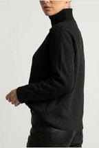 Sweater Women - Cashmere Knit Soft Sweater with Turtleneck — variant_front