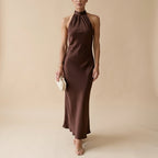 Charlotte | Elegant Velvet Dusk Midi Dress for Evening Wear — variant_front