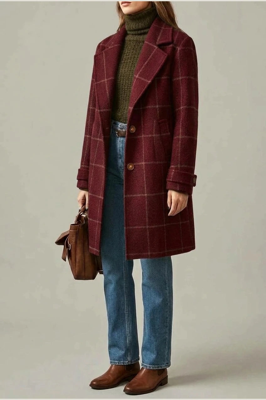 Oxford | Wool Check Coat — variant_front