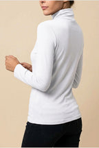 Women's Turtleneck Sweater Roll Neck Long Sleeve Straight Cuffs Plain Casual Layering — variant_front