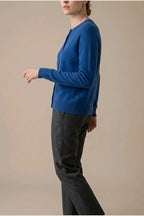 Evelyn | Women's Merino Wool Long Sleeve Knit Jumper Cardigan — variant_front
