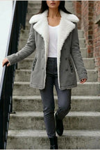 Amara | Wool Blend Winter Coat — variant_front