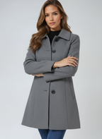 Timeless Fitted Wool Coat with Wide Collar — variant_front