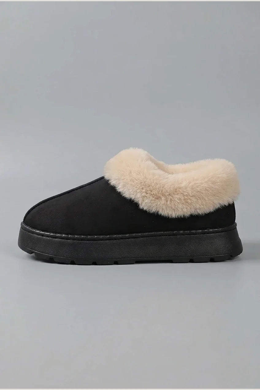 Thickened Warm Low-Top Couple's Plush Indoor Slippers for Men and Women, New 2025 Autumn/Winter Home Shoes — variant_front