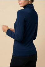 Women's Turtleneck Sweater Roll Neck Long Sleeve Straight Cuffs Plain Casual Layering — variant_front