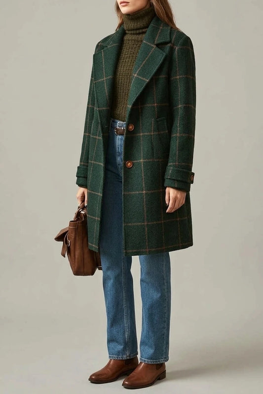 Oxford | Wool Check Coat — variant_front