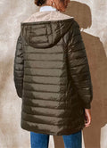 Lightweight Hooded Puffer Jacket with Ribbed Cuffs — variant_front