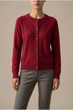 Evelyn | Women's Merino Wool Long Sleeve Knit Jumper Cardigan — variant_front