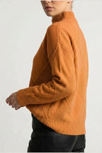 Sweater Women - Cashmere Knit Soft Sweater with Turtleneck — variant_front