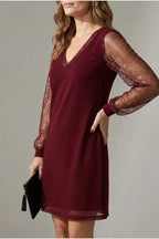Étoilenne – Sheer sparkle sleeves – Mini dress — variant_front