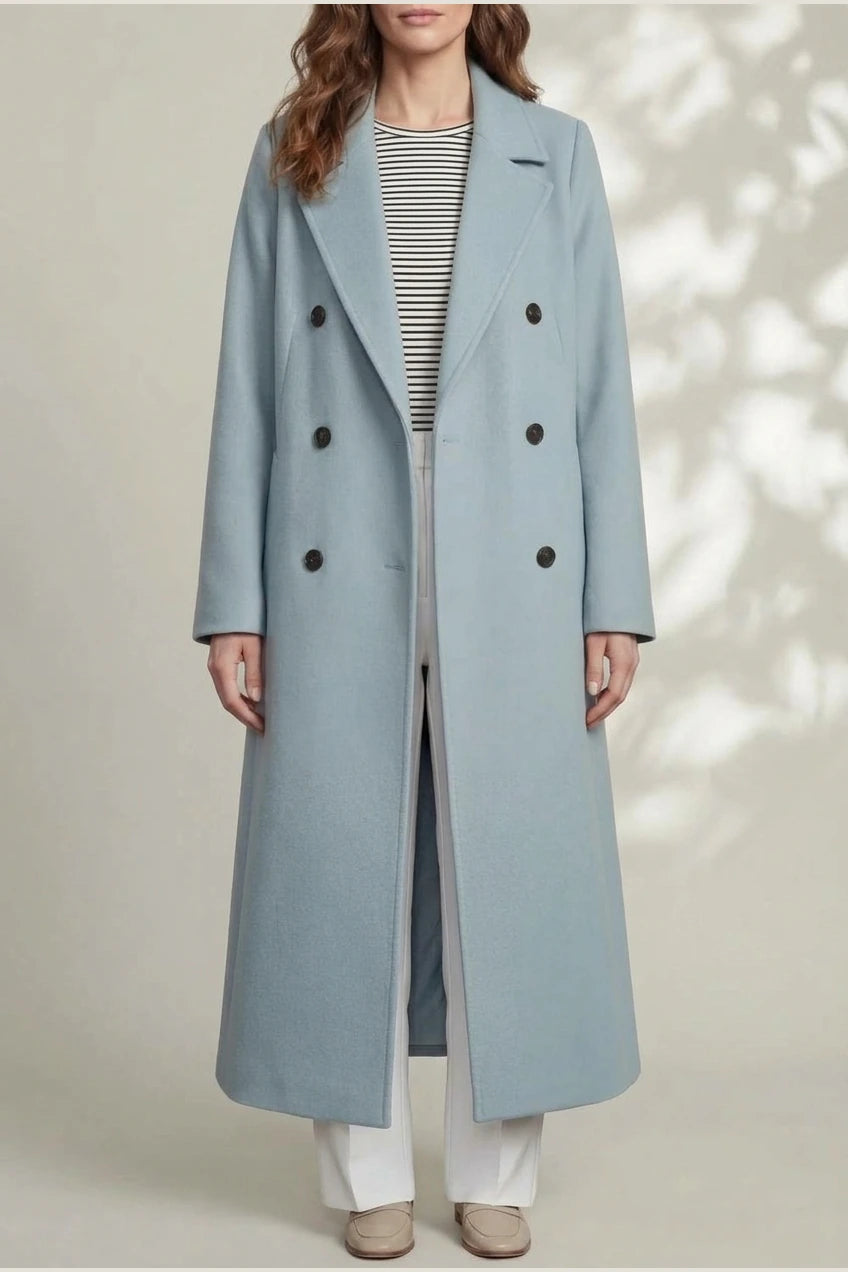 Women's Wool Blend Double-Breasted Coat – Elspeth — variant_front