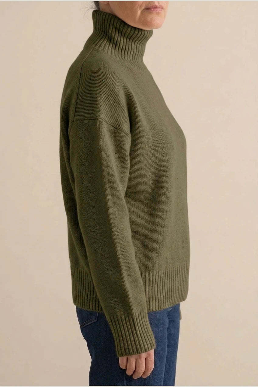 AMELIA SOFT KNIT ROLL NECK JUMPER — variant_front