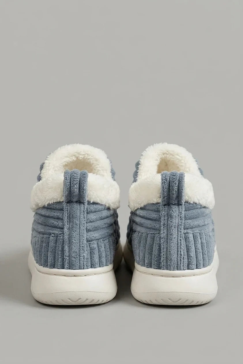 Casual Slippers, Fashionable And Excellent Warm Fleece-Lined, Ribbed Texture, Comfortable And Warm, Ideal for Indoor/Outdoor Use, Unisex Home Slippers, All-Season, Multi-Color, Women Shoes — variant_front