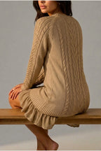 Dress Women - Cable Knit Sweater Dress — variant_front