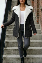 Amara | Wool Blend Winter Coat — variant_front