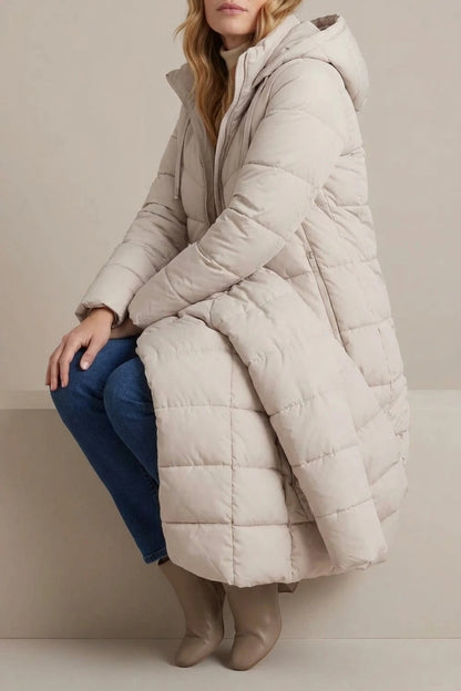 Women's Cozy Longline Puffer Jacket – Clover — variant_front