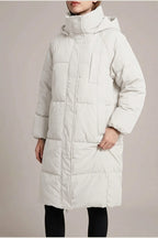 Gina™ - Classic Hooded Long Puffer Coat — variant_front