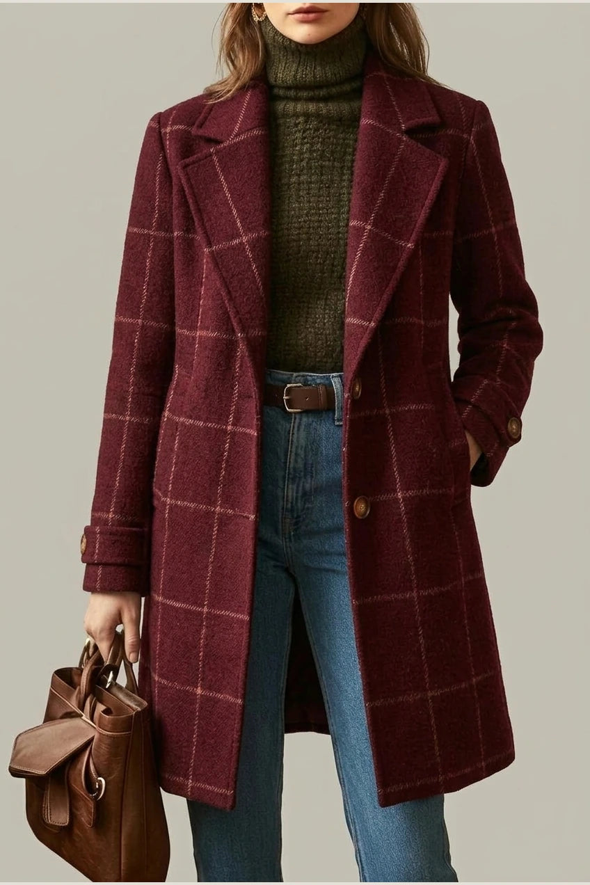 Oxford | Wool Check Coat — variant_front