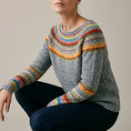Ivy | Women's Merino Wool Sweater Fair Isle Knit Pullover Jumper — variant_front