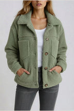 Vespera | Soft Button-Front Teddy Jacket — variant_front