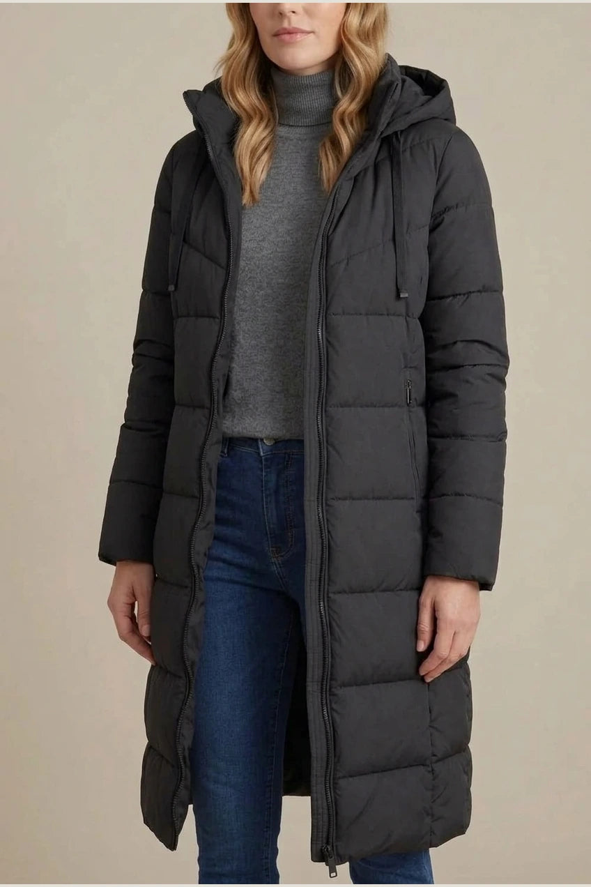 Women's Cozy Longline Puffer Jacket – Clover — variant_front