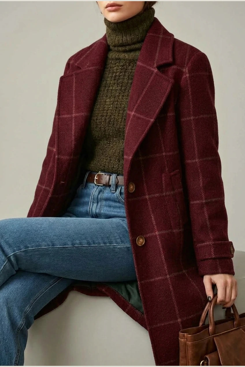 Oxford | Wool Check Coat — variant_front