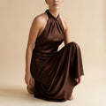 Charlotte | Elegant Velvet Dusk Midi Dress for Evening Wear — variant_front