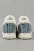 Chunky Heel Fleece-Lined Home Shoes
