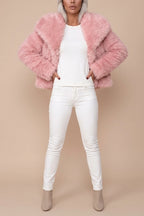 Faux Fur Cropped Coat for Women — variant_front