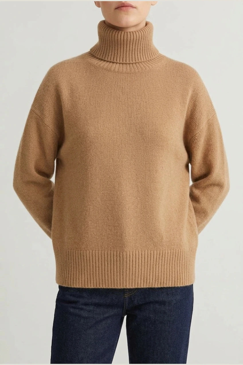 AURORA CASHMERE TURTLENECK SWEATER — variant_front