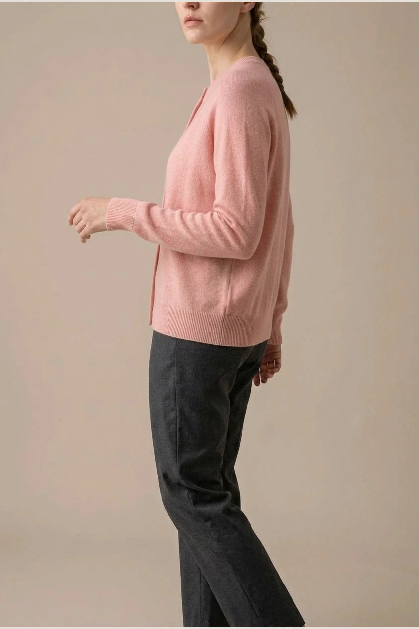 Evelyn | Women's Merino Wool Long Sleeve Knit Jumper Cardigan — variant_front