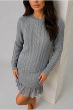 Dress Women - Cable Knit Sweater Dress — variant_front