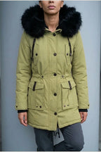 Aria | Women's Thick Faux Fur Hooded Insulated Parka Coat — variant_front