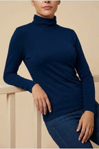 Women's Turtleneck Sweater Roll Neck Long Sleeve Straight Cuffs Plain Casual Layering — variant_front