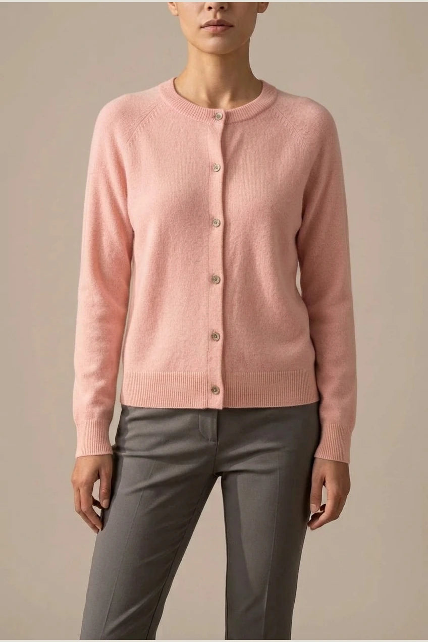 Evelyn | Women's Merino Wool Long Sleeve Knit Jumper Cardigan — variant_front