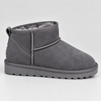 Women’s Suede Ankle Boots | Warm Fur Lined Winter Shoes with Grip — variant_front
